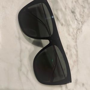SAINT LAURENT SL1T BLACK SHIELD/ TITANIUM